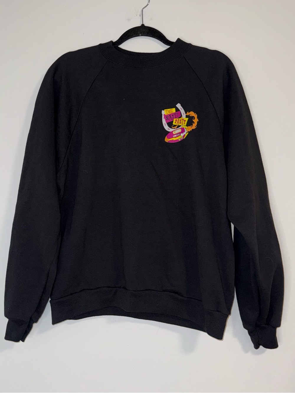 VTG 90s Marty Stuart Hanes Black Graphic Concert Crewneck
